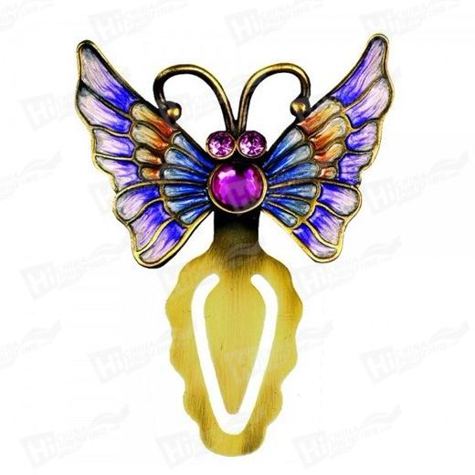 Beautiful Butterfly Metal Bookmarks With Diamands